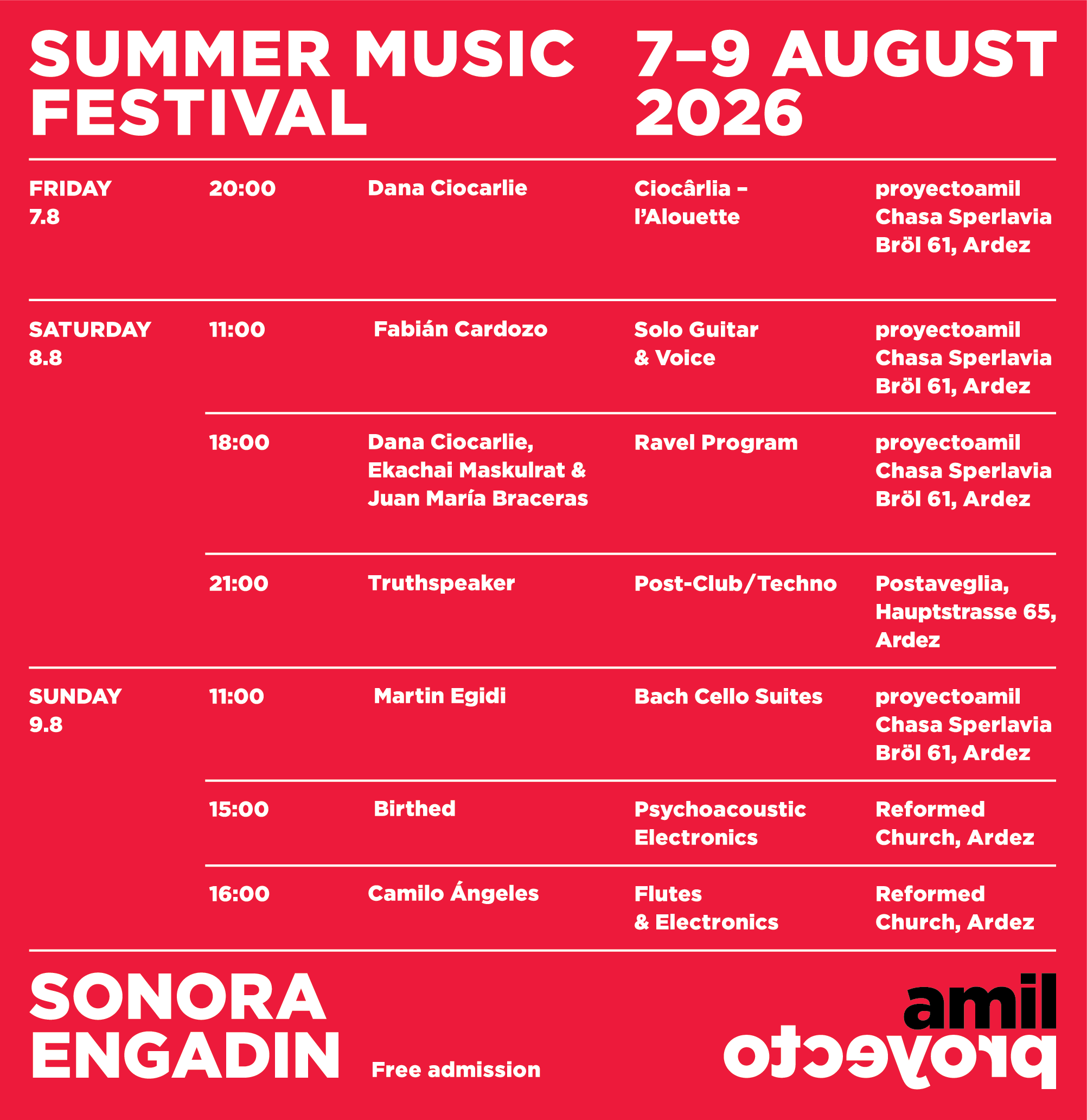 sonora engadine 2026